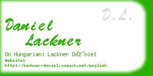 daniel lackner business card